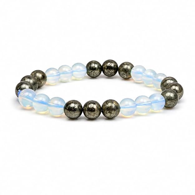 Money & Blockage Removal Pyrite & Opalite Bracelet