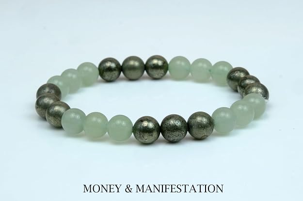 Money & Manifestation Pyrite & Green Aventurine Bracelet