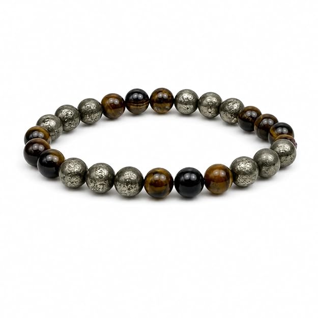 Money & Confidence Pyrite & Tiger’s Eye Bracelet