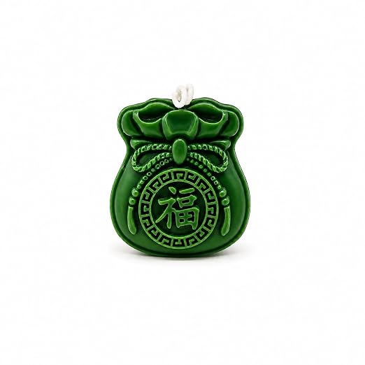 Green Fortune Bag Sculpted Candle