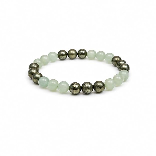 Money & Manifestation Pyrite & Green Aventurine Bracelet