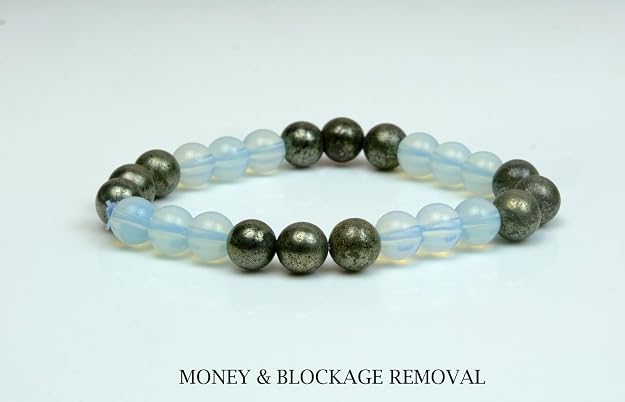 Money & Blockage Removal Pyrite & Opalite Bracelet