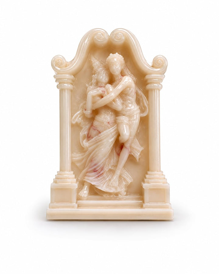 Divine Radha Krishna Sculpted Candle