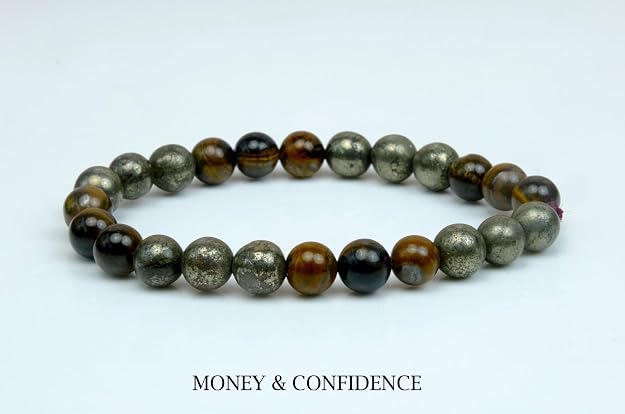 Money & Confidence Pyrite & Tiger’s Eye Bracelet