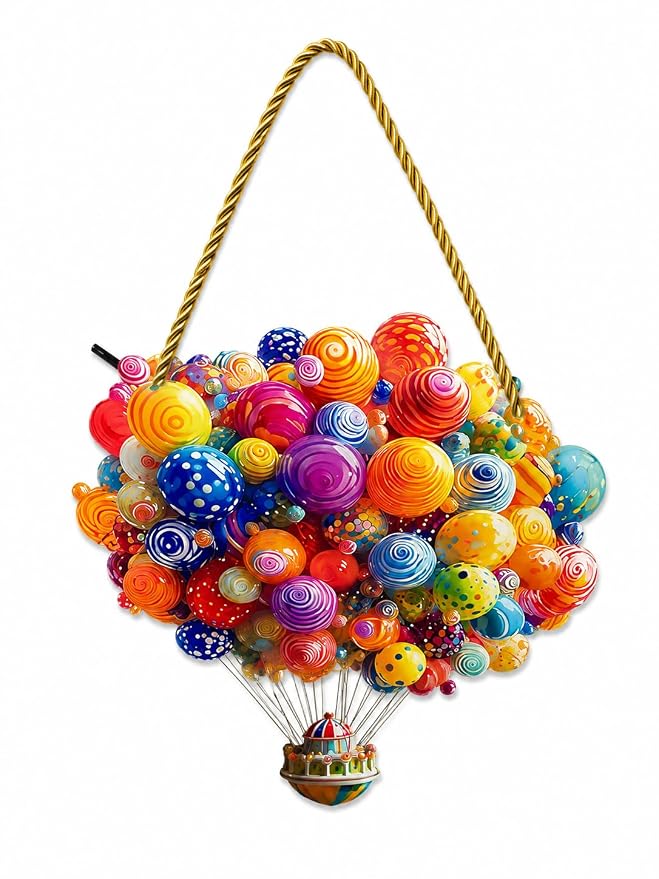 Colorful Hot Air Balloon Lollipop Hanging Decor